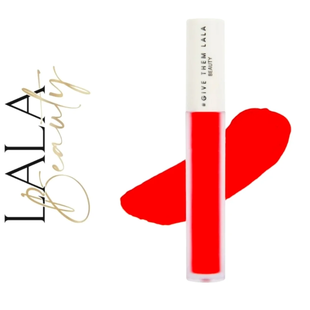 NIB GIVE THEM LALA * HYDROMATTE LIPPEE - I LOVE YOU - RED LIPCOLOR
